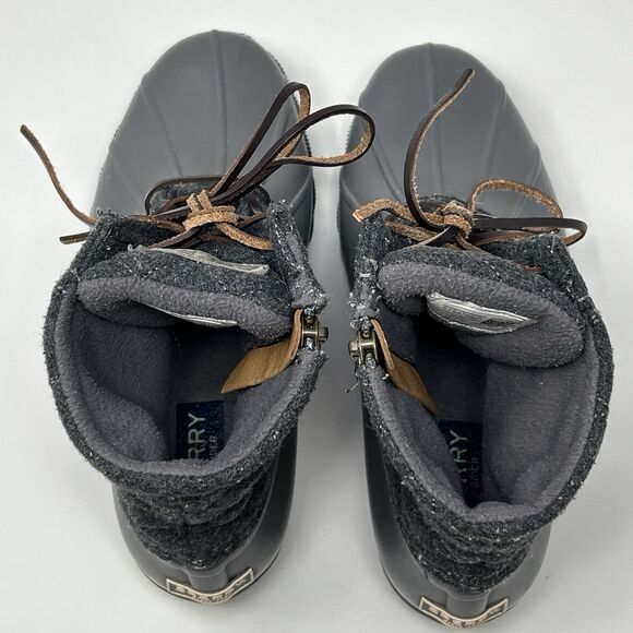 Sperry Womens Gray Size 6 Quilted Duck Boots rain Snow Boot Shoes STS97562 - Picture 10 of 16